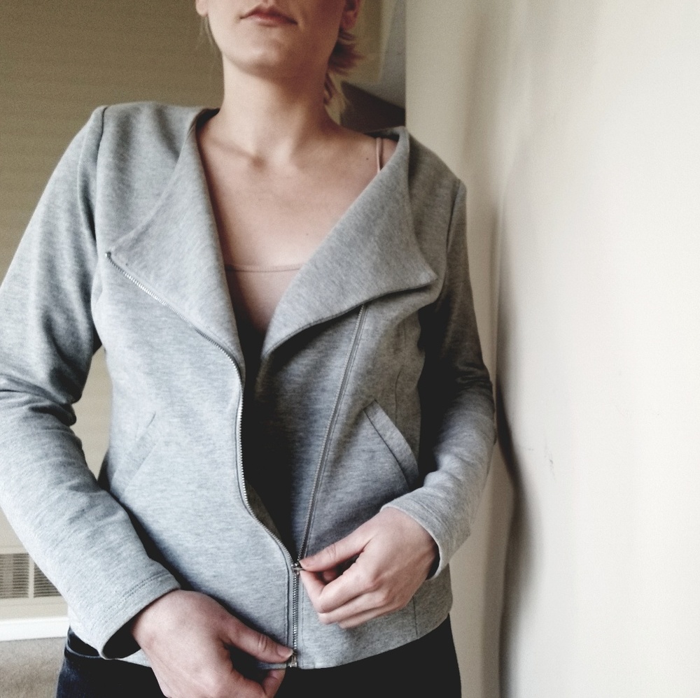 Gray Zip-up